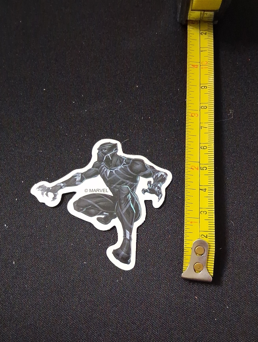 Marvel Black Panther Black and Silver Waterproof Sticker